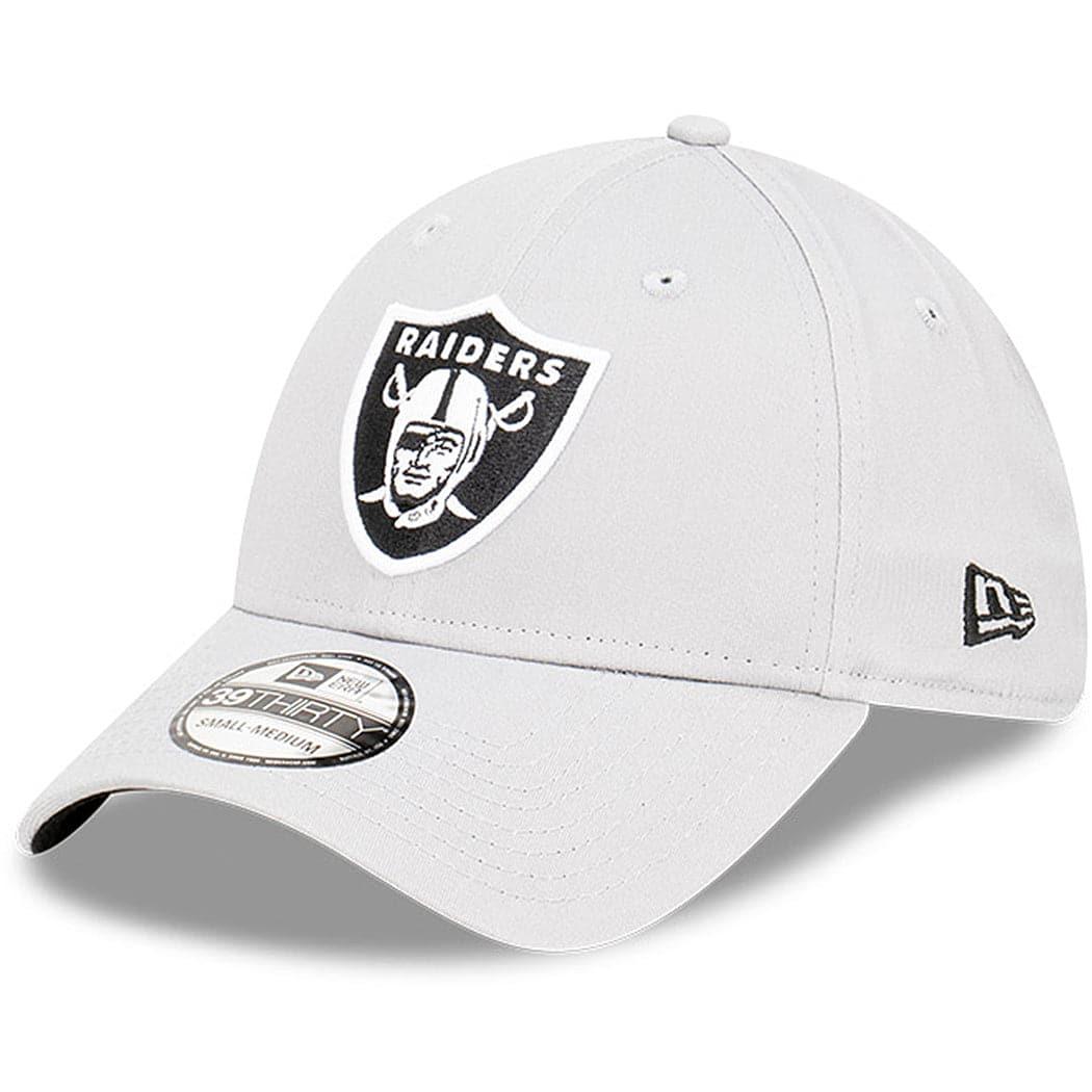 New Era Caps Las Vegas Raiders New Era NFL Team Storm 39THIRTY Flex Fit Hat - Grey