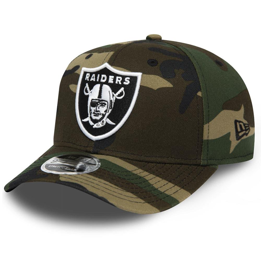 New Era Caps Las Vegas Raiders New Era NFL Team Stretch-Snap 9FIFTY Curved Snapback Hat - Camo