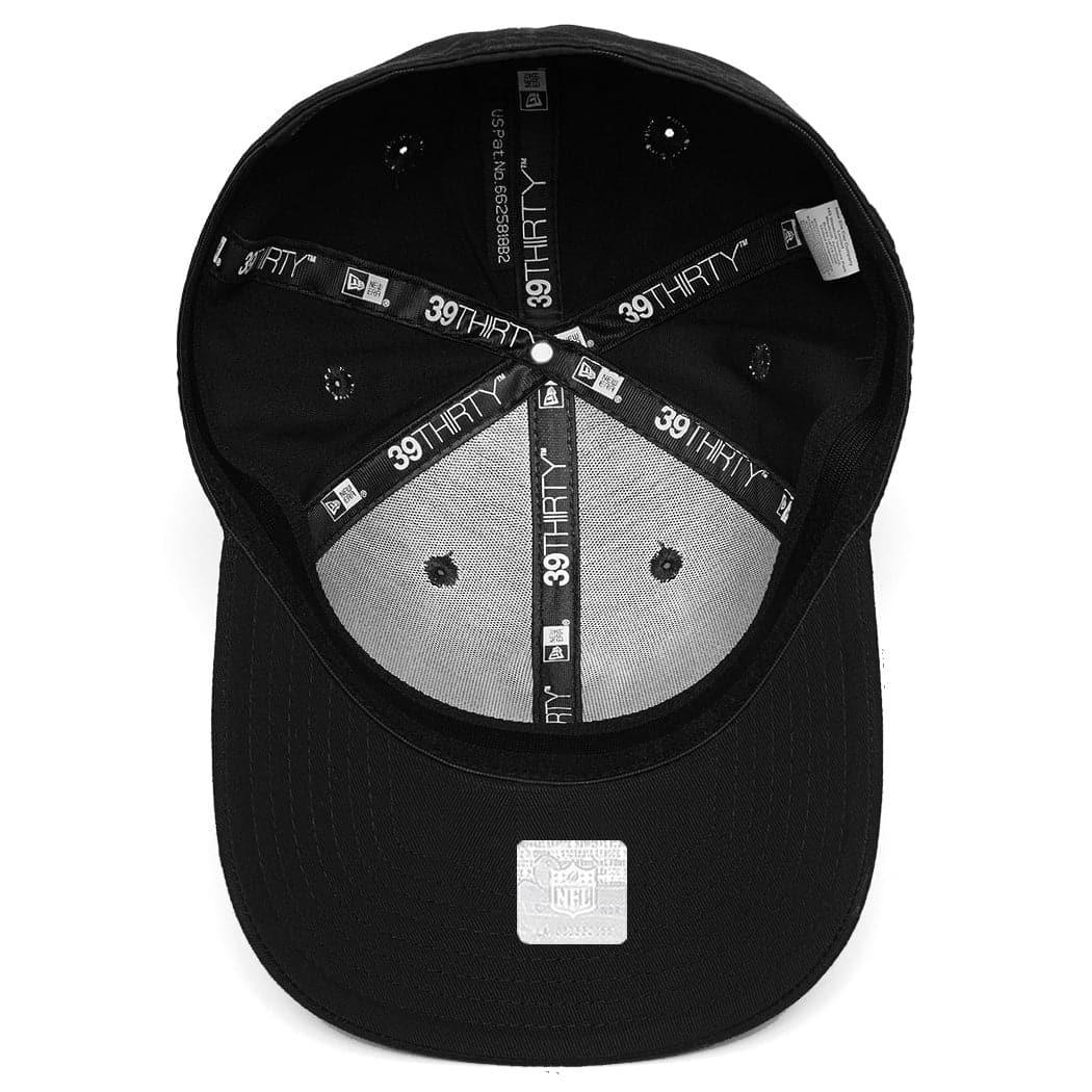 New Era Caps Las Vegas Raiders New Era NFL Wordmark 39THIRTY Flex Fit Curve Hat - Black