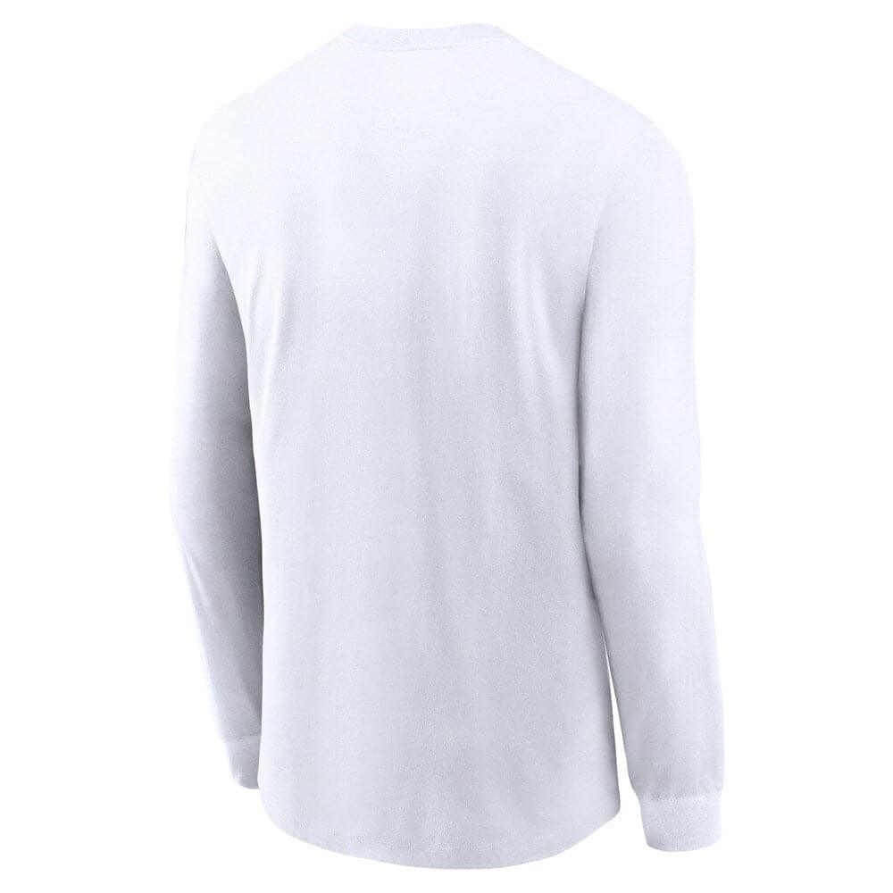 Nike T-Shirts Las Vegas Raiders Nike NFL Historic Long Sleeve Tri-Blend T-Shirt - White