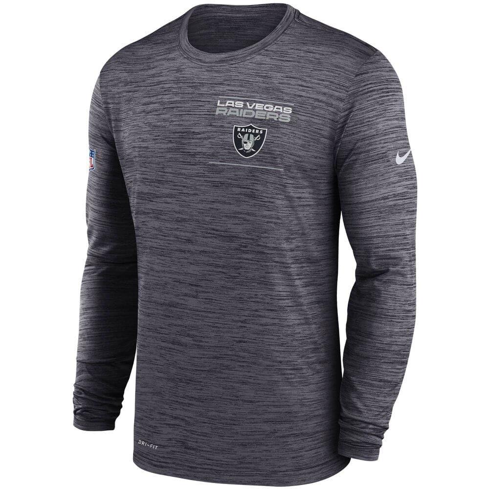 Nike T-Shirts Las Vegas Raiders Nike NFL Velocity Sideline Performance Long Sleeve T-Shirt - Black
