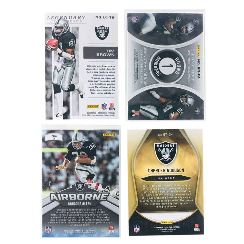 Panini Cards Las Vegas Raiders Panini NFL 4 Legends Card Set