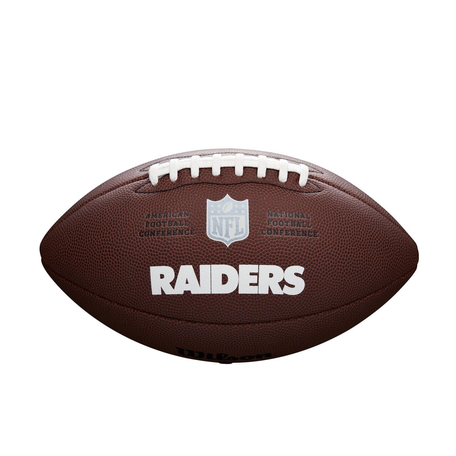 Wilson Sporting Goods Balls Las Vegas Raiders Wilson NFL Team Full Size Football - Brown