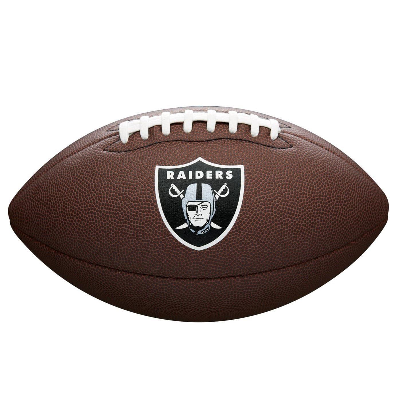 Wilson Sporting Goods Balls Las Vegas Raiders Wilson NFL Team Full Size Football - Brown
