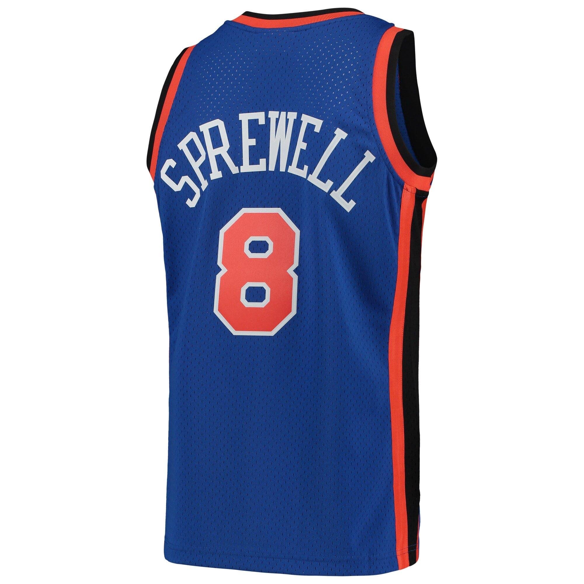 Mitchell And Ness Jerseys Latrell Sprewell New York Knicks Mitchell & Ness NBA 98-99 Swingman Jersey - Blue