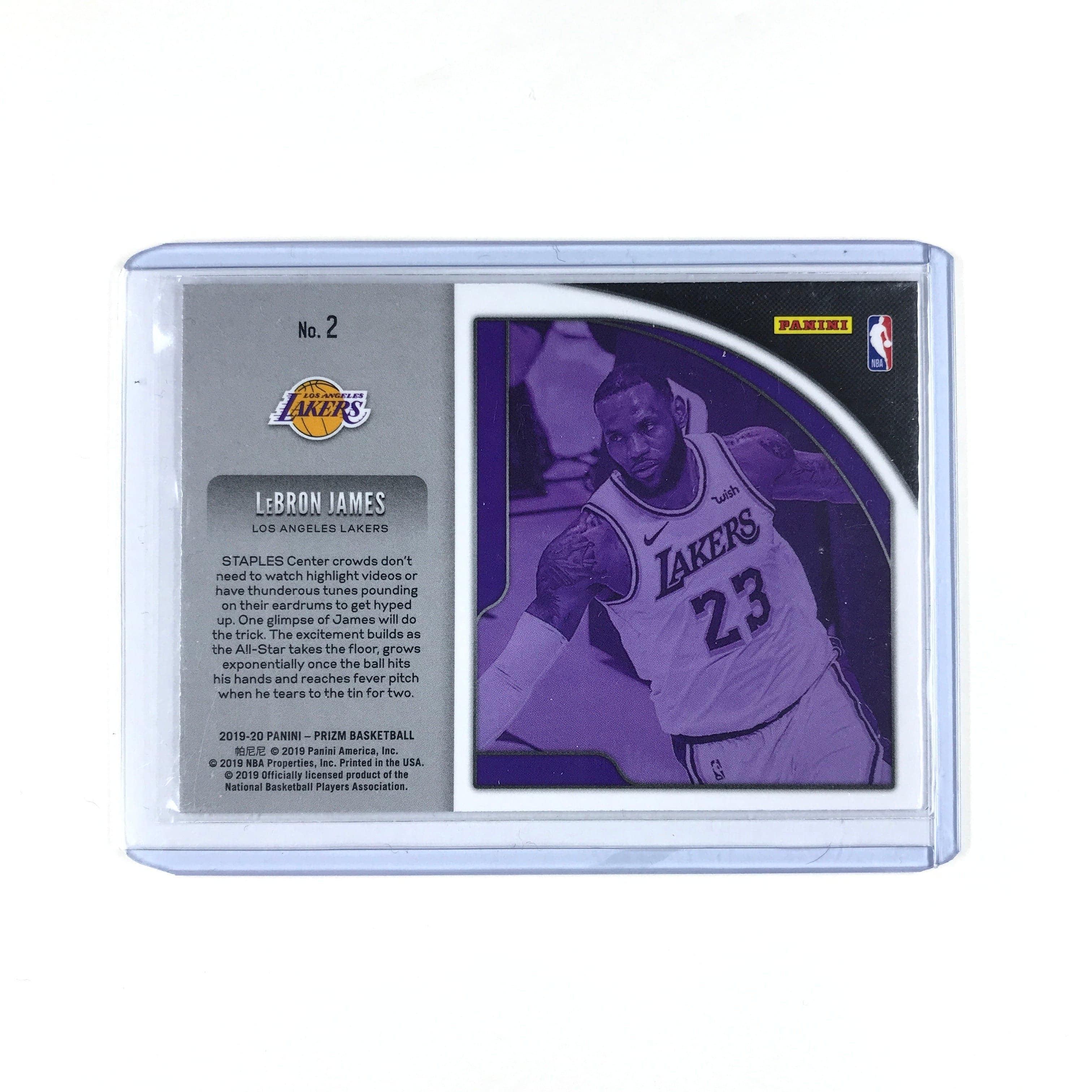 Panini Cards Lebron James Los Angeles Lakers 2019-20 Panini Prizm NBA Get Hyped Insert Card