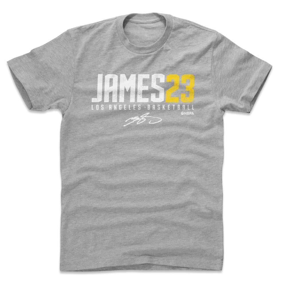 500 Level T-Shirts LeBron James Los Angeles Lakers 500 Level NBA Name T-Shirt - Grey