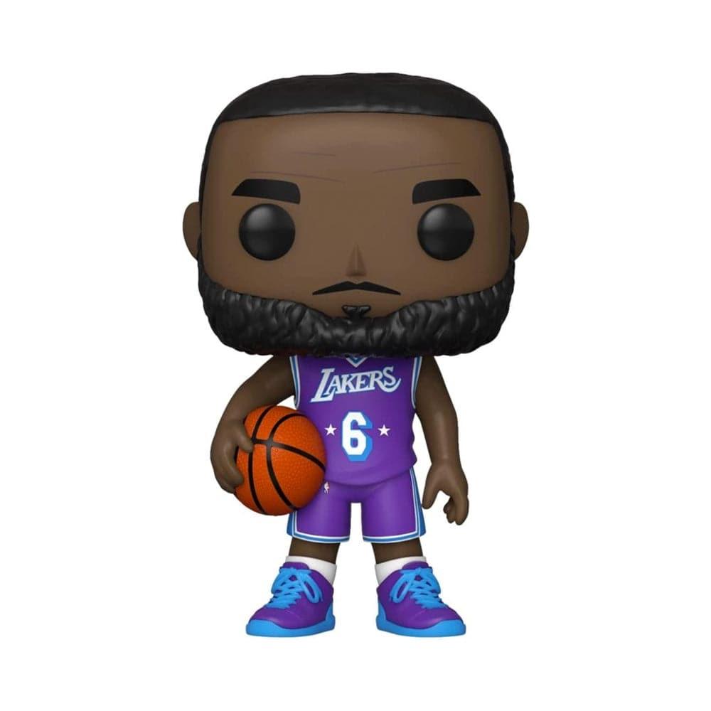 Funko Figures LeBron James Los Angeles Lakers Funko NBA 21-22 City Edition Pop Figure - Purple