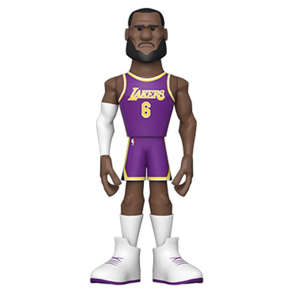 Funko Figures LeBron James Los Angeles Lakers Funko NBA 5" City Vinyl Gold Figure - Purple