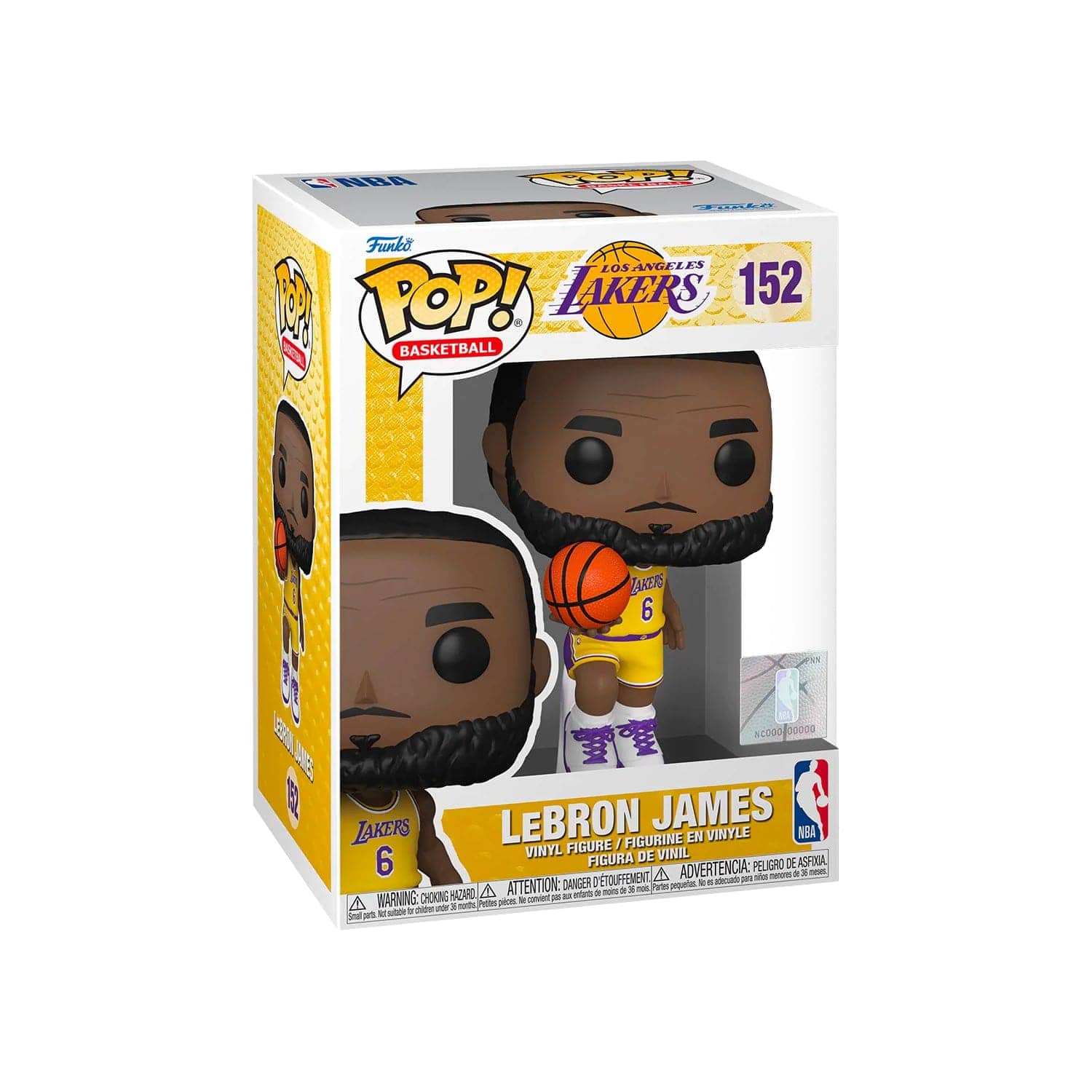 Funko Figures LeBron James Los Angeles Lakers Funko NBA Pop 152 3.75" Figure - Gold
