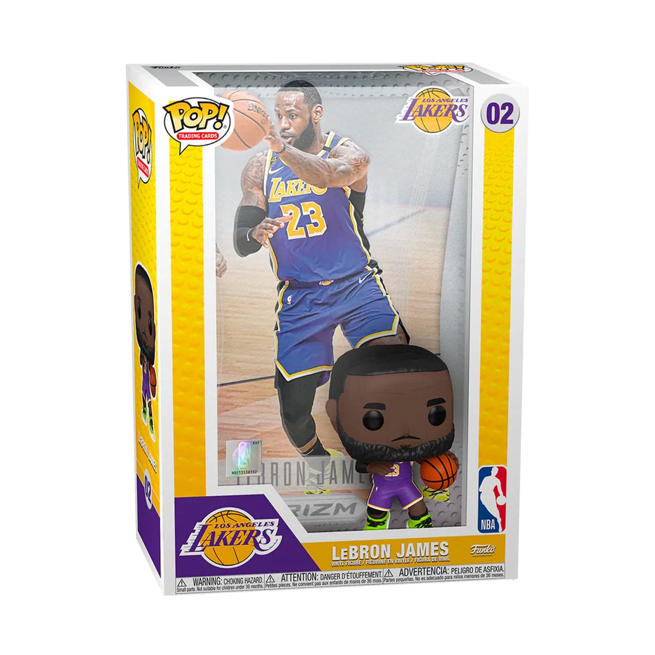 Funko Figures LeBron James Los Angeles Lakers Funko NBA Prizm Trading Card Figure