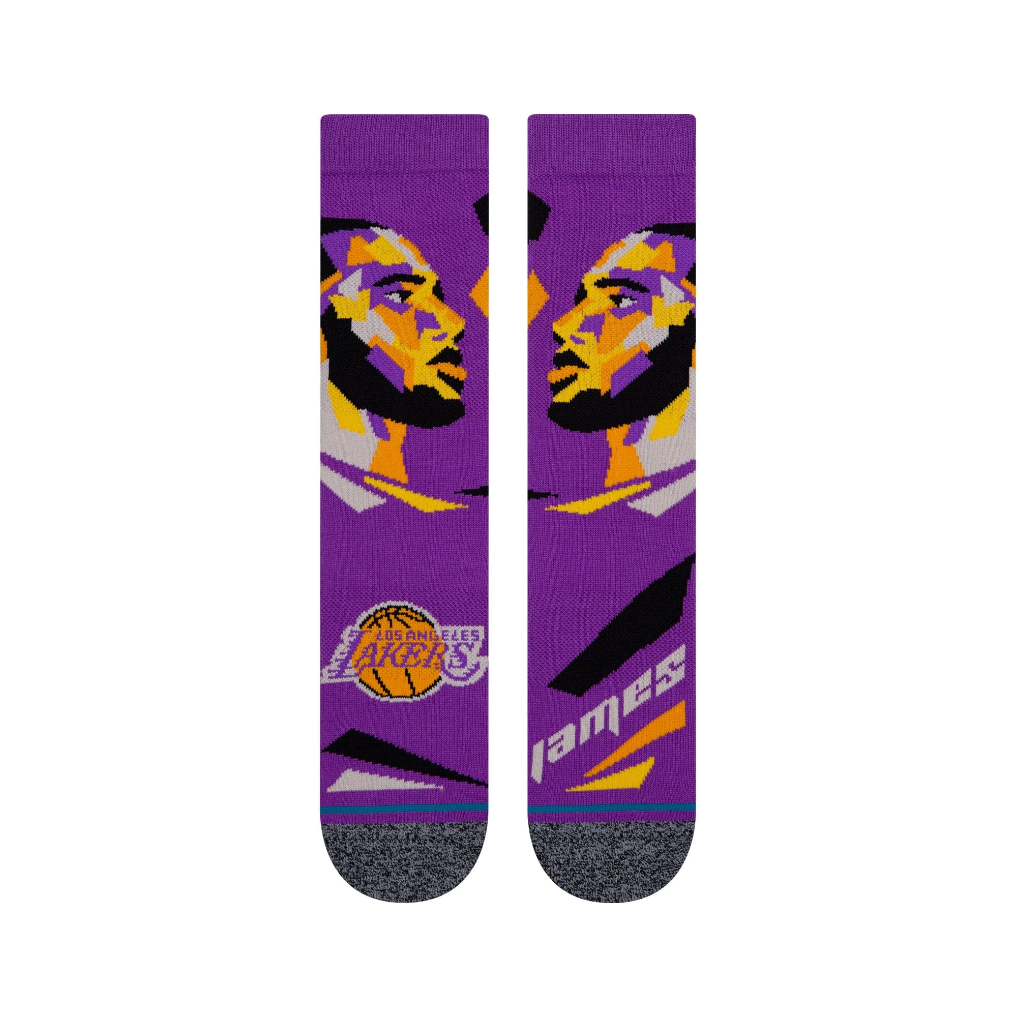 Stance Socks LeBron James Los Angeles Lakers Stance NBA Profiler Player Crew Socks