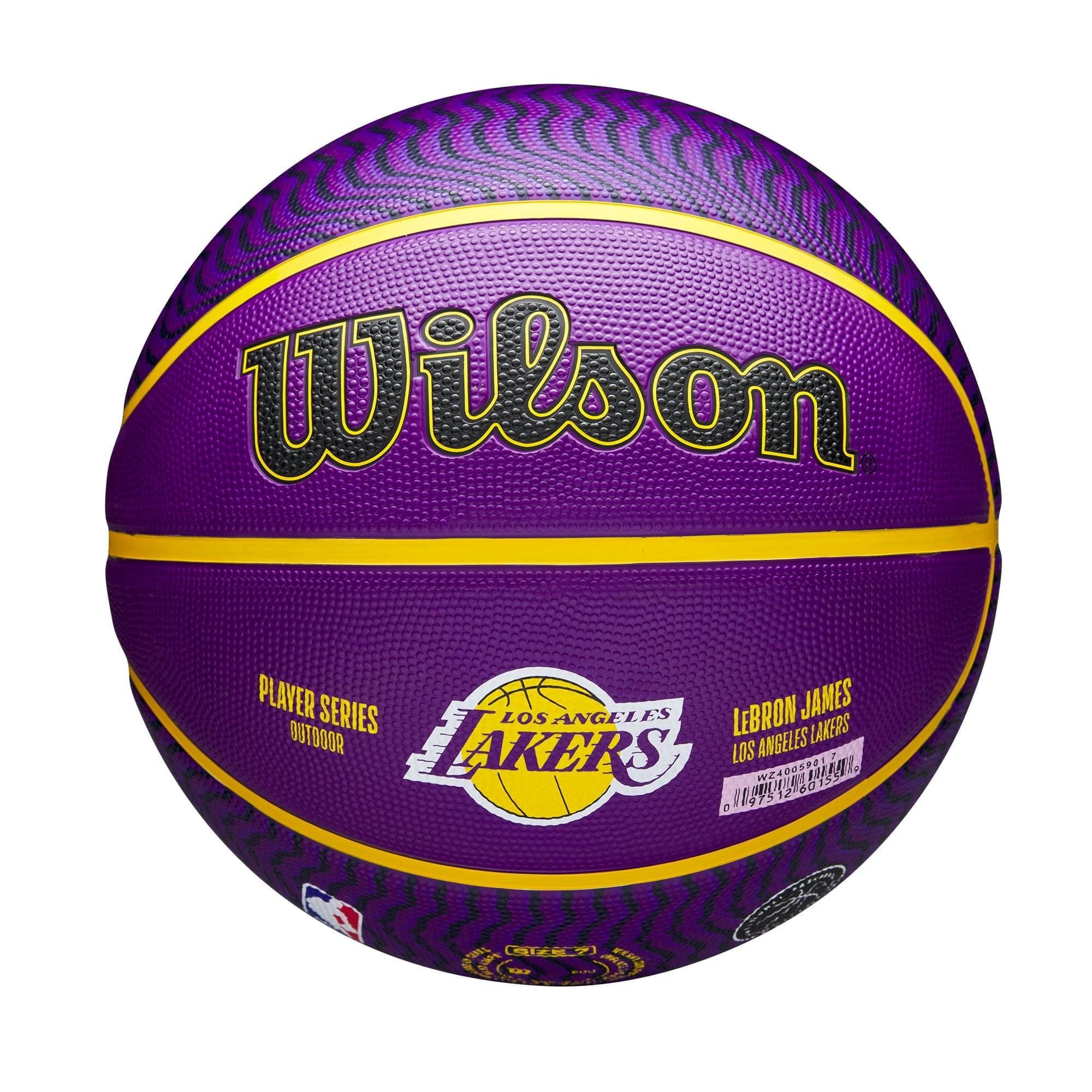 Wilson Sporting Goods Balls LeBron James Los Angeles Lakers Wilson NBA Icon #6 Full Size Basketball - Purple