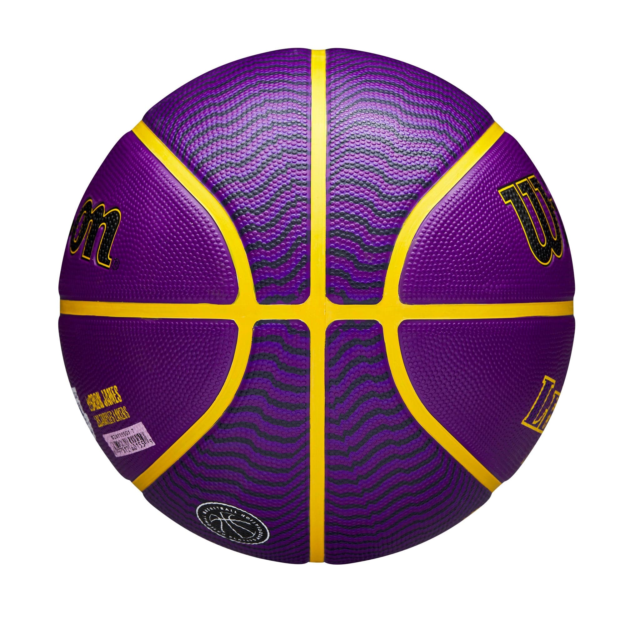 Wilson Sporting Goods Balls LeBron James Los Angeles Lakers Wilson NBA Icon #6 Full Size Basketball - Purple