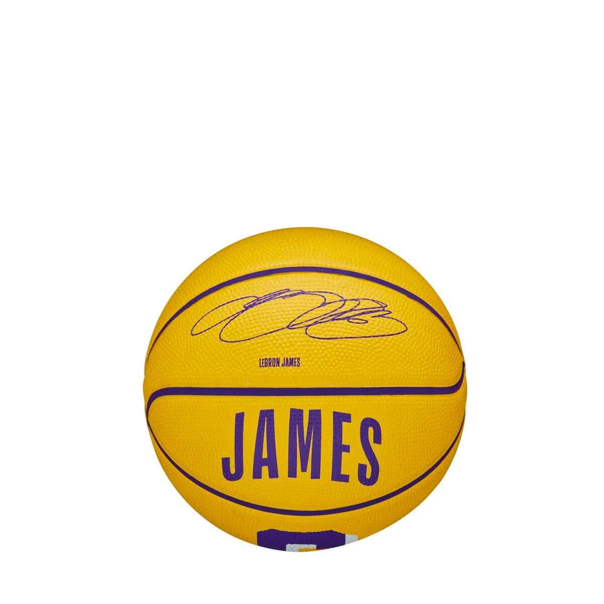Wilson Sporting Goods Balls LeBron James Los Angeles Lakers Wilson NBA Mini Player Basketball - Gold