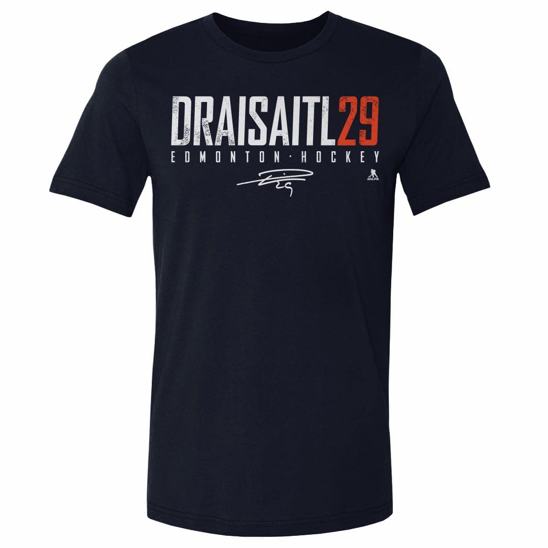 500 Level T-Shirts Leon Draisaitl Edmonton Oilers 500 Level NHL Elite T-Shirt - Navy