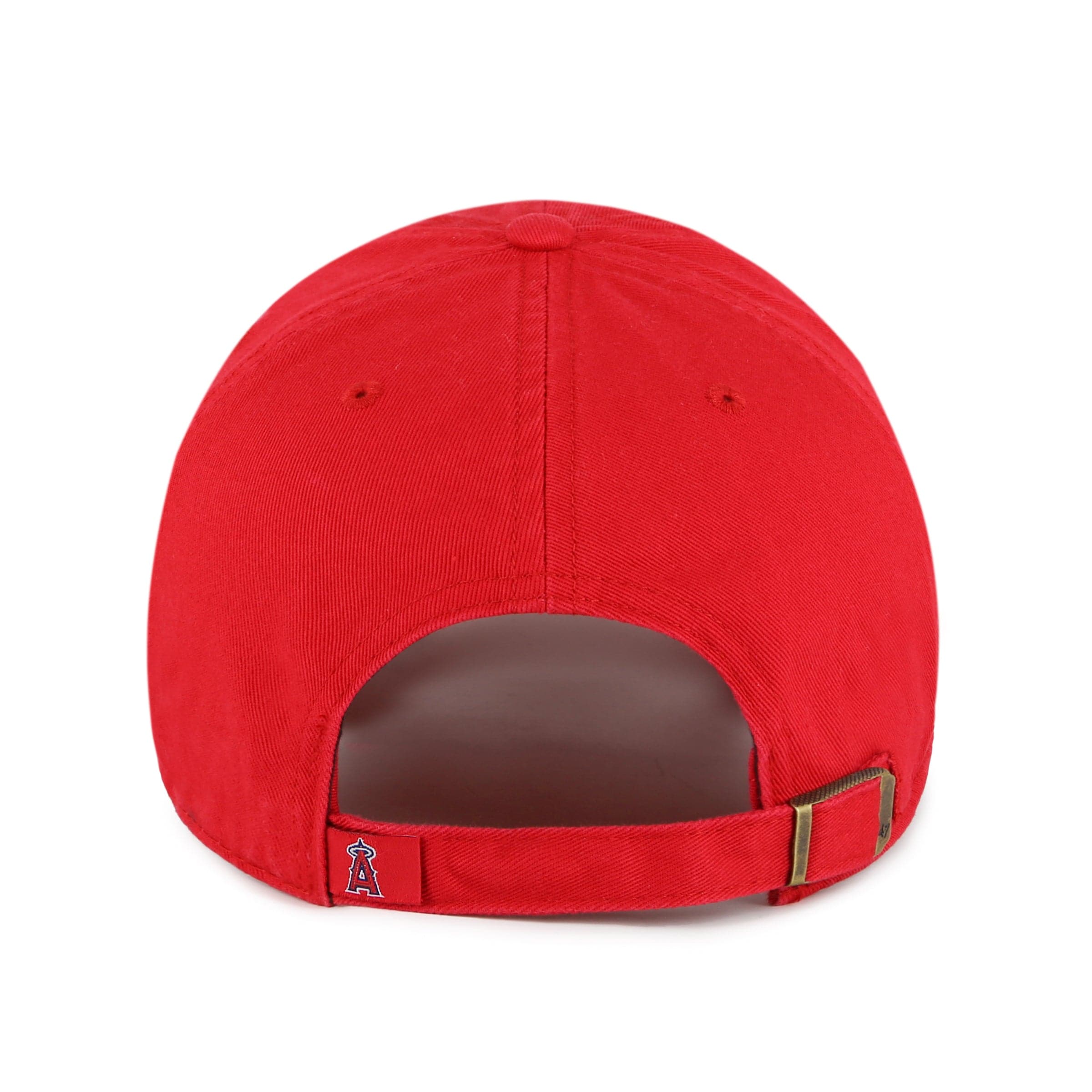 47 Brand Caps Los Angeles Angels '47 MLB Team Clean Up Strapback Hat - Red