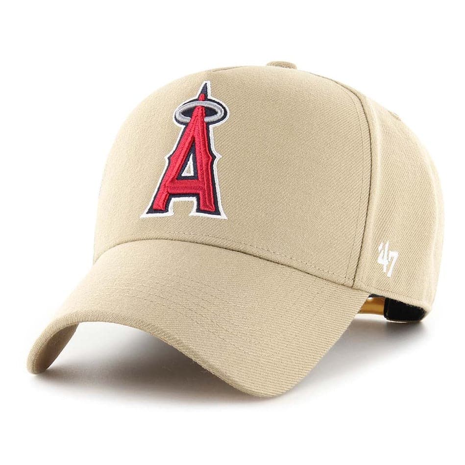 47 Brand Caps Los Angeles Angels ‘47 MLB Team MVP DT Snapback Hat - Khaki