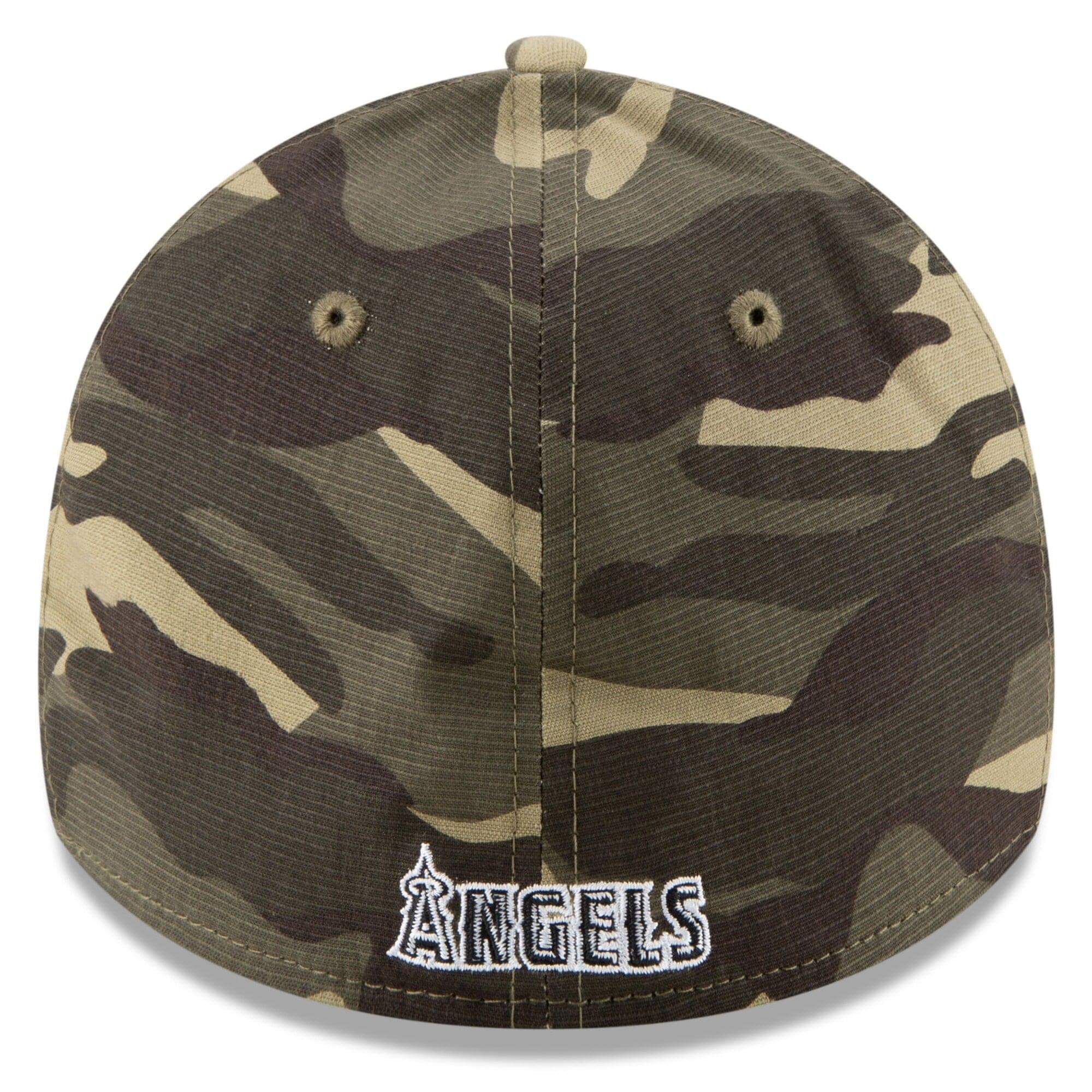 New Era Caps Los Angeles Angels New Era MLB 2021 Armed Forces 39THIRTY Flex Fit Curve Hat - Camo