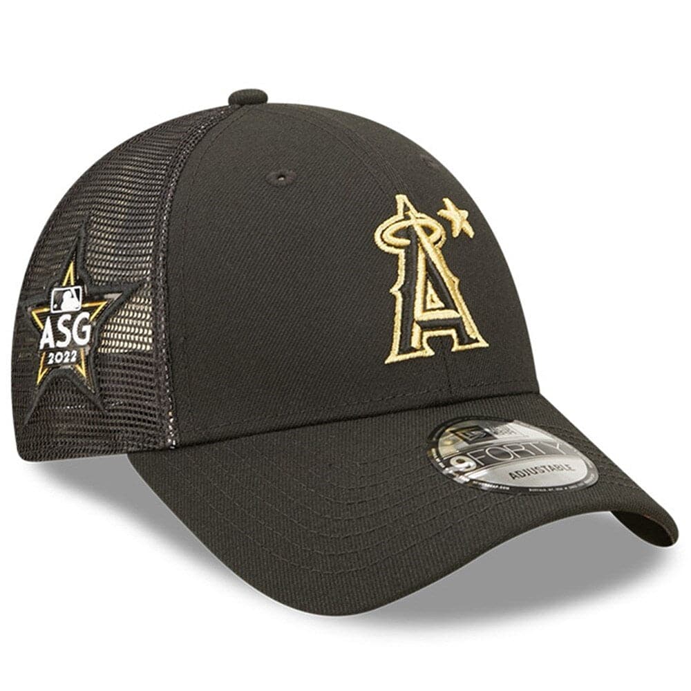 New Era Caps Los Angeles Angels New Era MLB 2022 All-Star Game 9FORTY Trucker Snapback Hat - Black