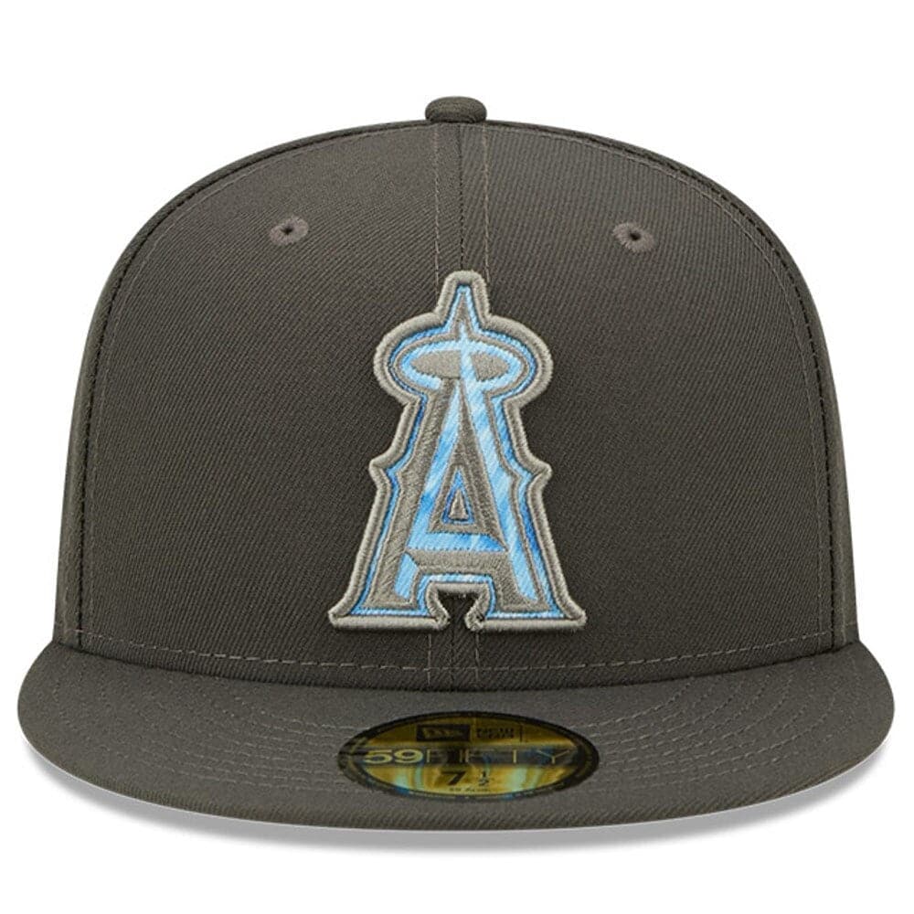 New Era Caps Los Angeles Angels New Era MLB 2022 Fathers Day 59FIFTY Fitted Hat - Graphite