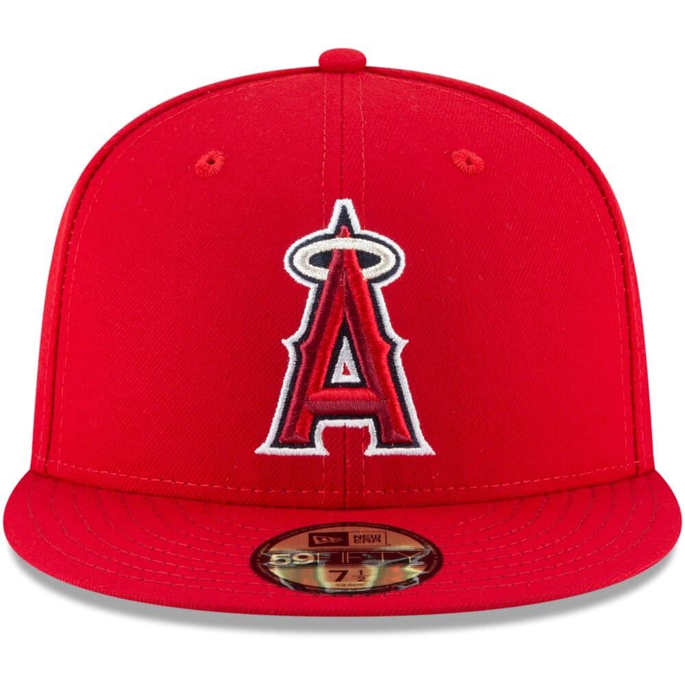 New Era Caps Los Angeles Angels New Era MLB AC On-Field Game 59FIFTY Fitted Hat - Red