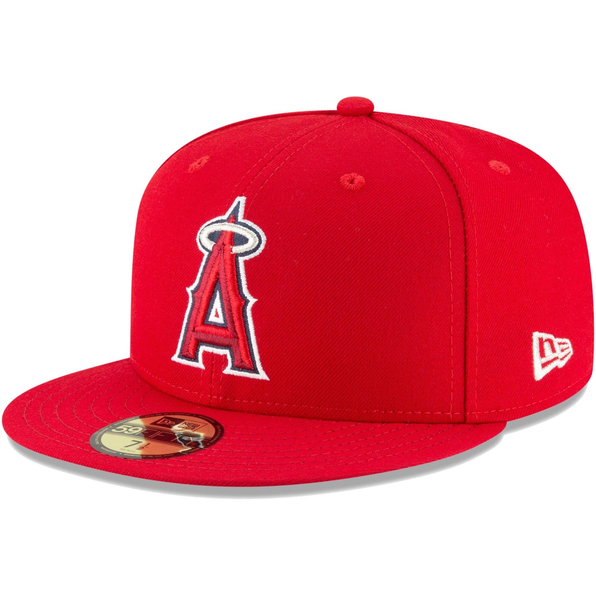 New Era Caps Los Angeles Angels New Era MLB AC On-Field Game 59FIFTY Fitted Hat - Red