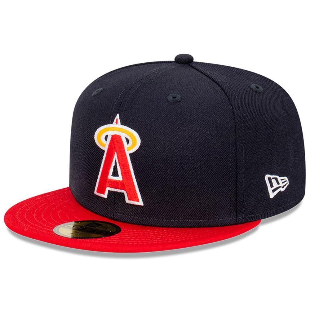 New Era Caps Los Angeles Angels New Era MLB Cooperstown 59FIFTY Fitted Hat - Navy