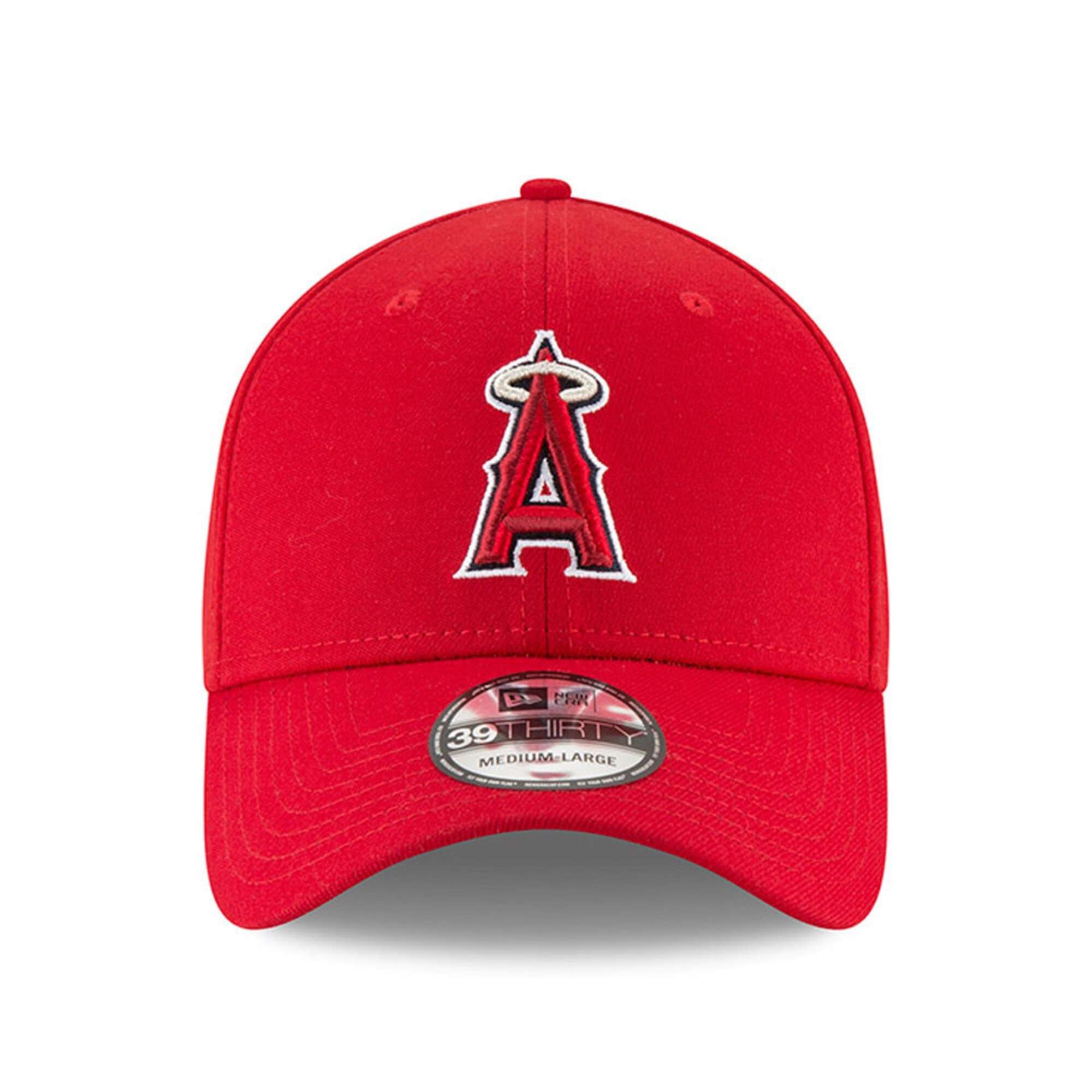 New Era Caps Los Angeles Angels New Era MLB Team Classic 39THIRTY Curve Hat - Red