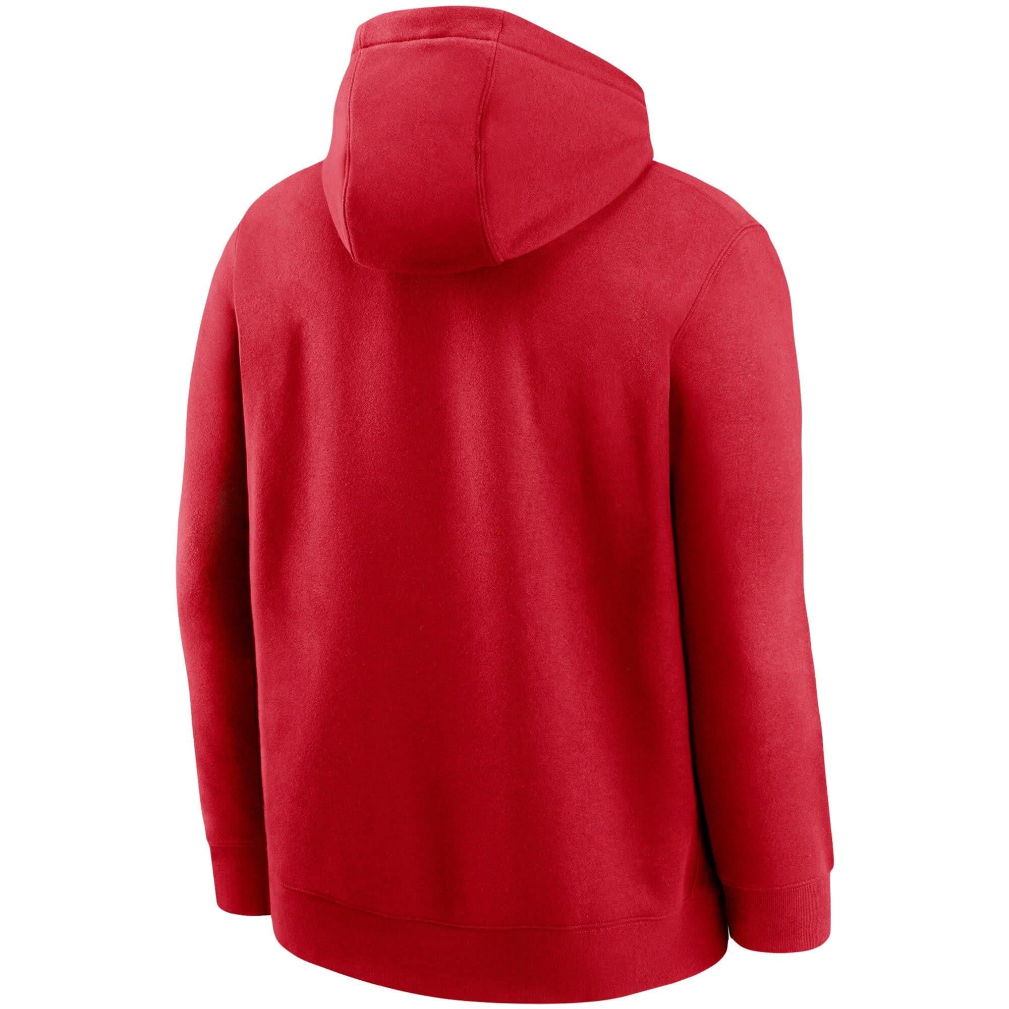 Nike Jumpers Los Angeles Angels Nike MLB Team Lettering Club Hoodie Jumper - Red