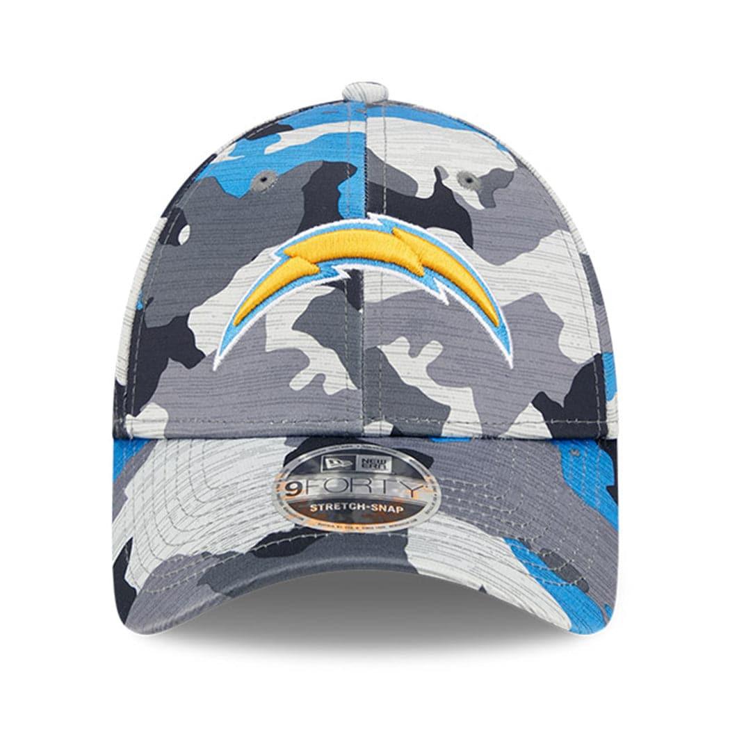 New Era Caps Los Angeles Chargers New Era NFL 22 Training Camp 9FORTY Stretch Snap Hat - Camo