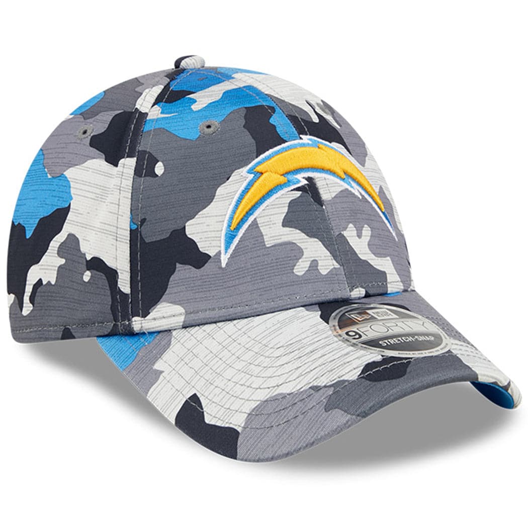 New Era Caps Los Angeles Chargers New Era NFL 22 Training Camp 9FORTY Stretch Snap Hat - Camo