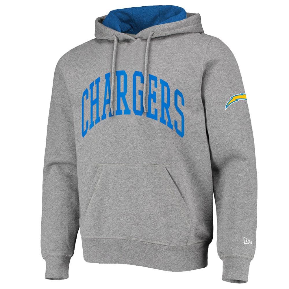 New Era Jumpers Los Angeles Chargers New Era NFL Block Arch Hoodie Jumper - Heather Grey