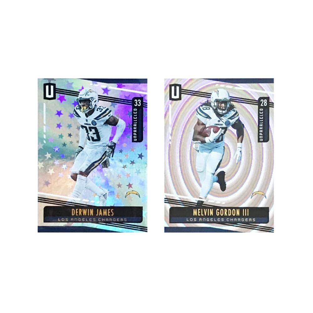 Panini Cards Los Angeles Chargers Panini NFL Unparalled Parallel 2 Trading Card Set