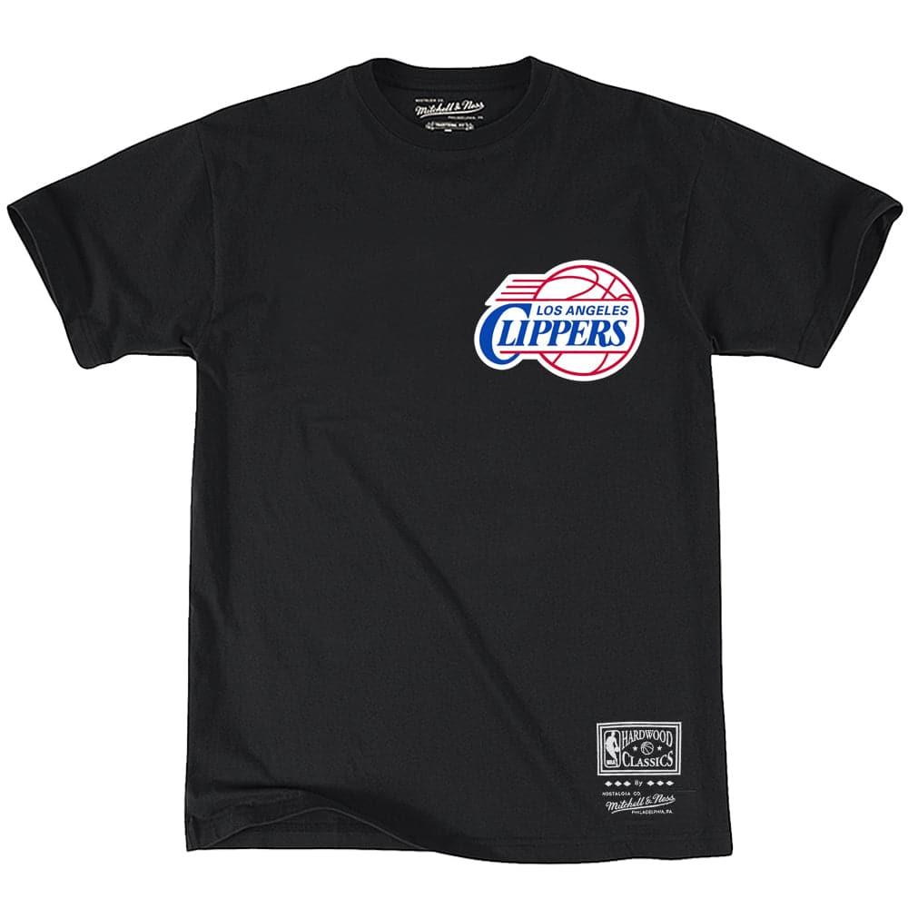 Mitchell And Ness T-Shirts Los Angeles Clippers Mitchell & Ness NBA HWC Retro Repeat T-Shirt - Black