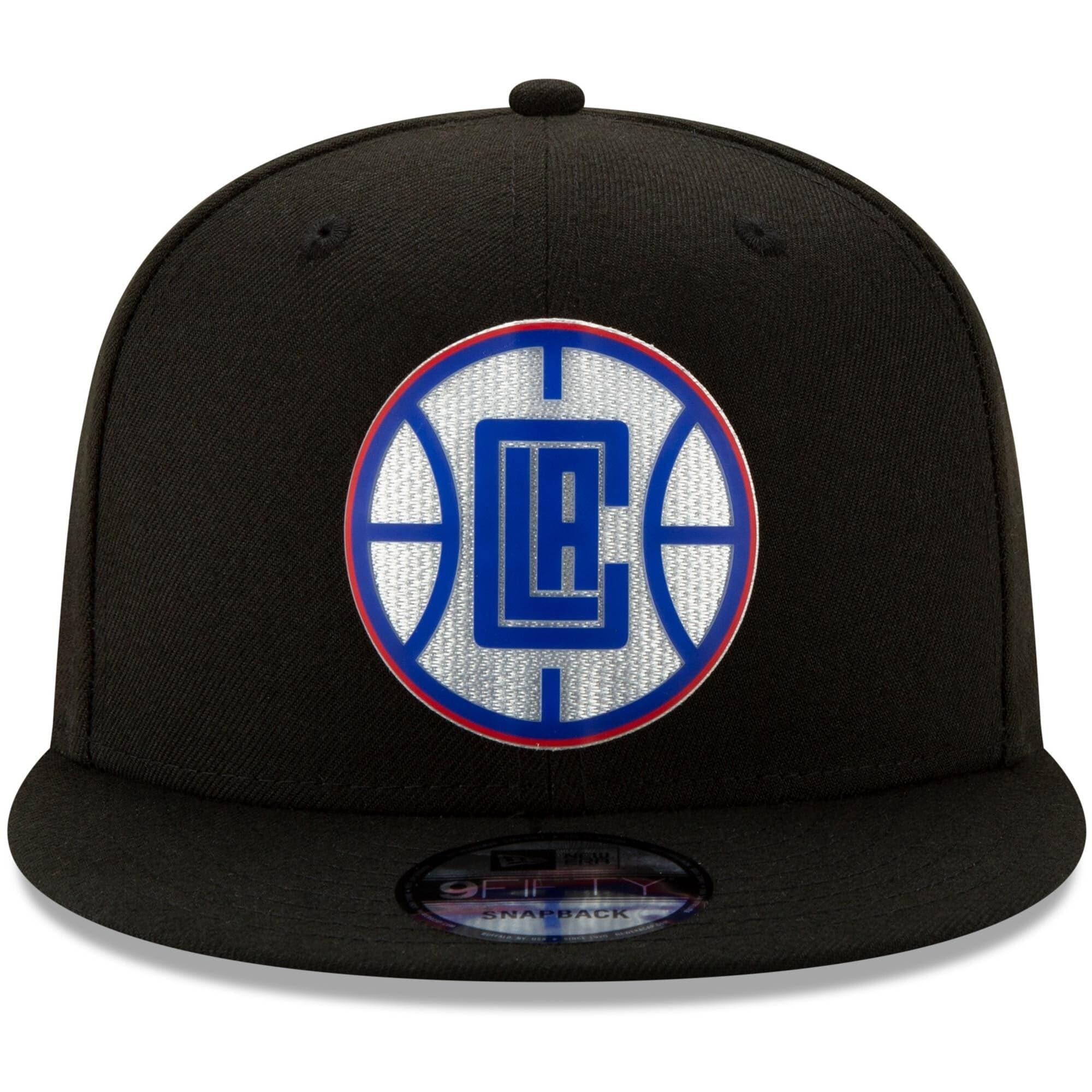 New Era Caps Los Angeles Clippers New Era NBA 2020 Back Half 9FIFTY Snapback Hat - Black