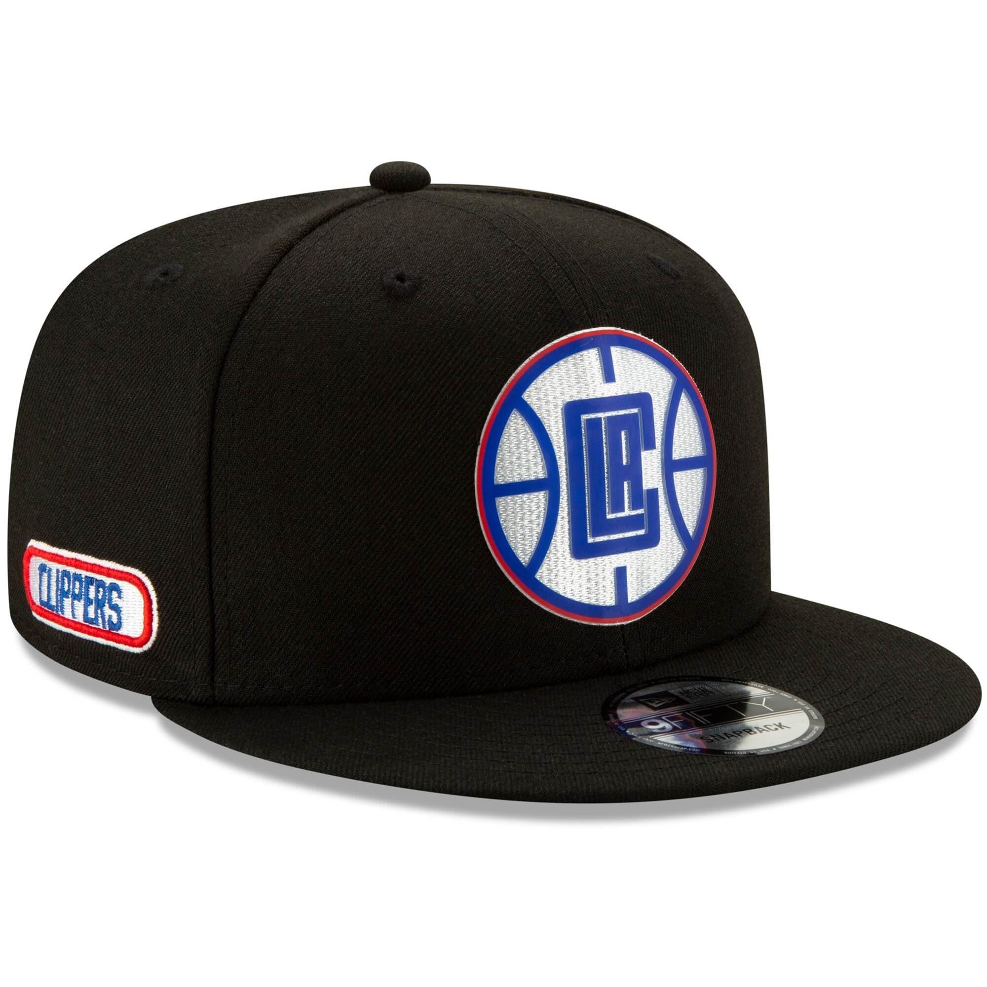 New Era Caps Los Angeles Clippers New Era NBA 2020 Back Half 9FIFTY Snapback Hat - Black