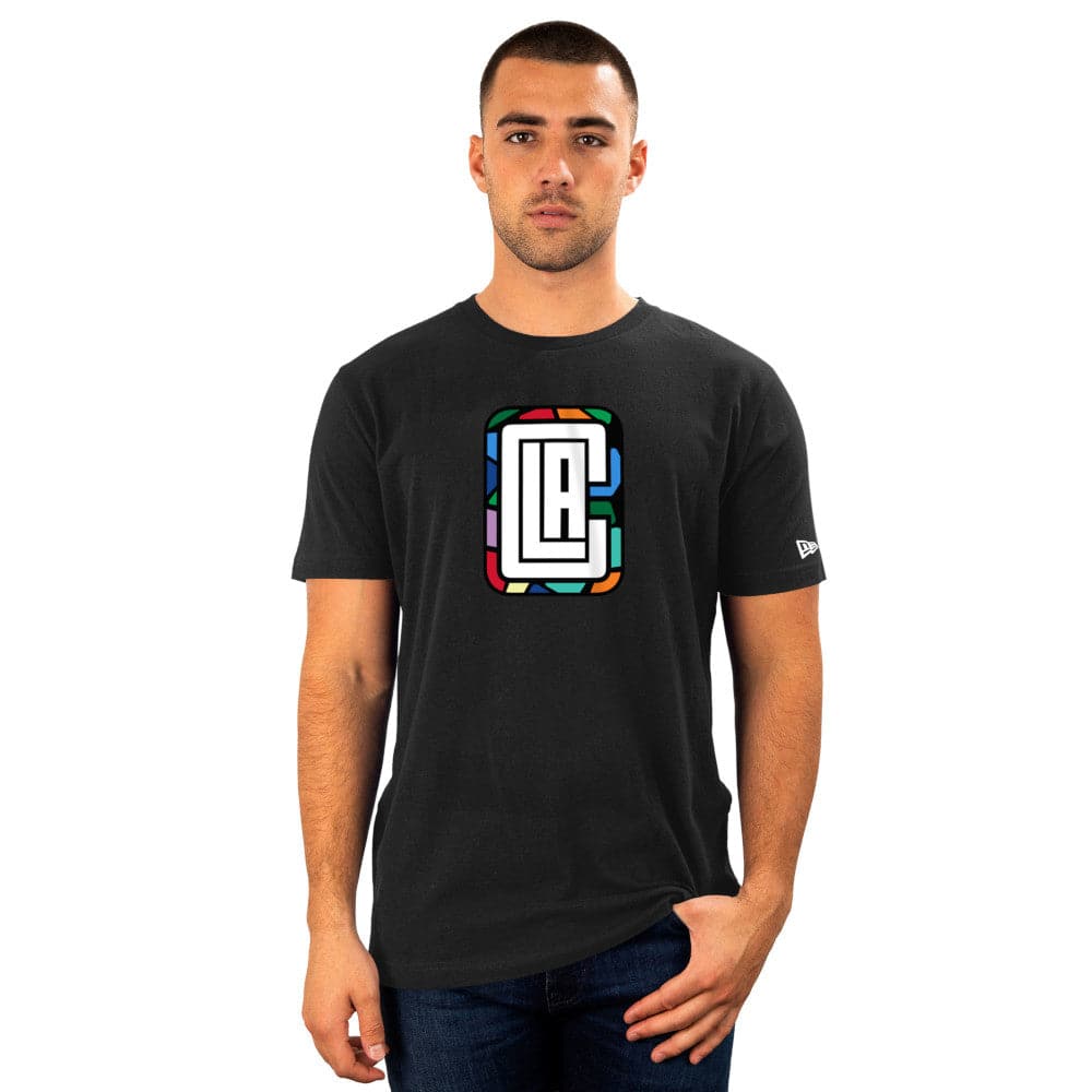 New Era T-Shirts Los Angeles Clippers New Era NBA 22-23 City Edition T-Shirt - Black