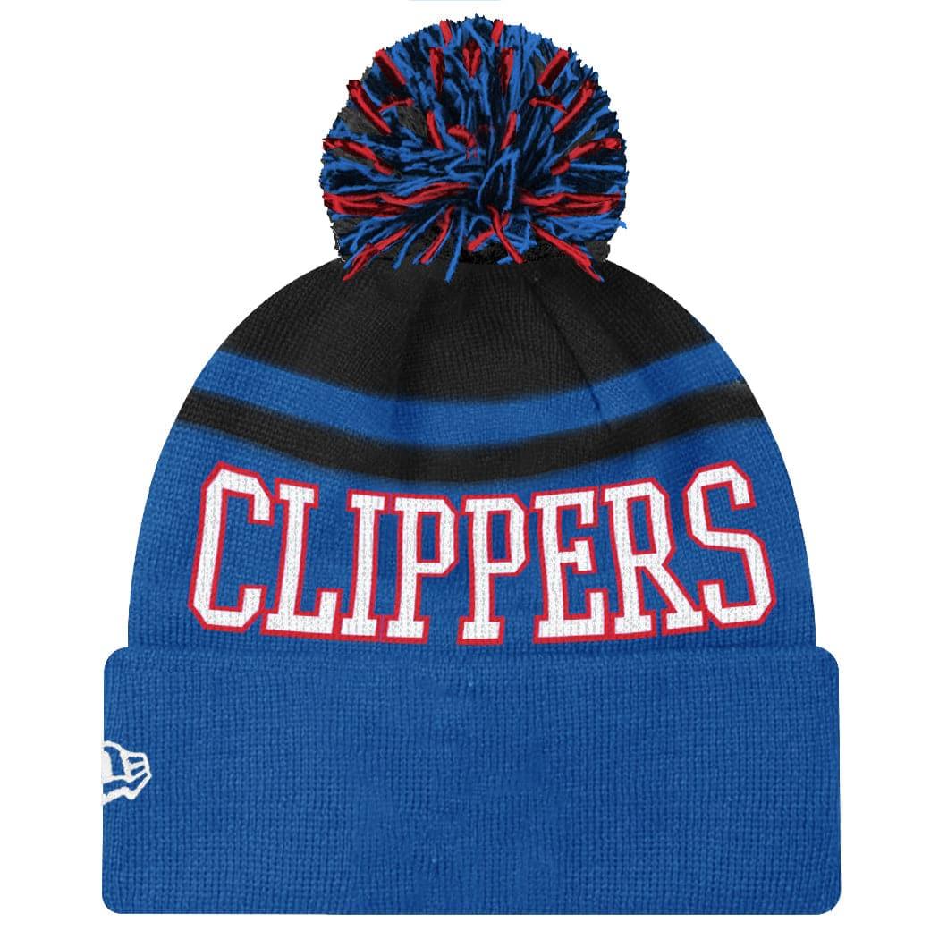 New Era Beanies Los Angeles Clippers New Era NBA Team Court Knit Pom Beanie - Blue