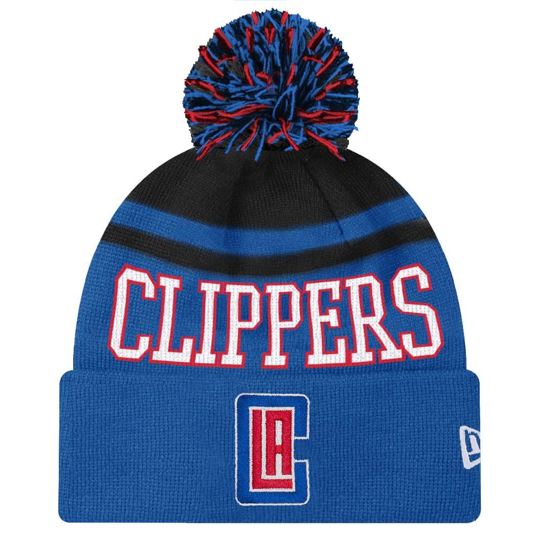 New Era Beanies Los Angeles Clippers New Era NBA Team Court Knit Pom Beanie - Blue