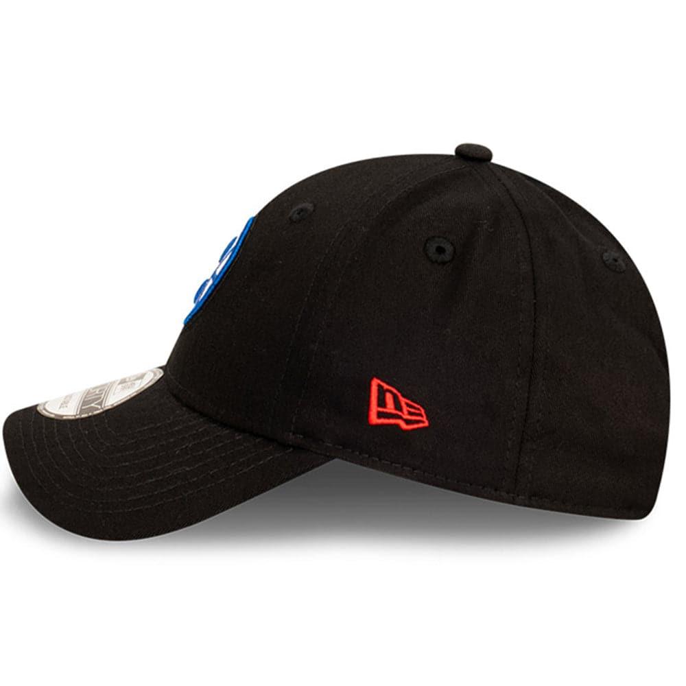 New Era Caps Los Angeles Clippers New Era NBA Team Stripes 9FORTY Cloth Strap Curve Hat - Black