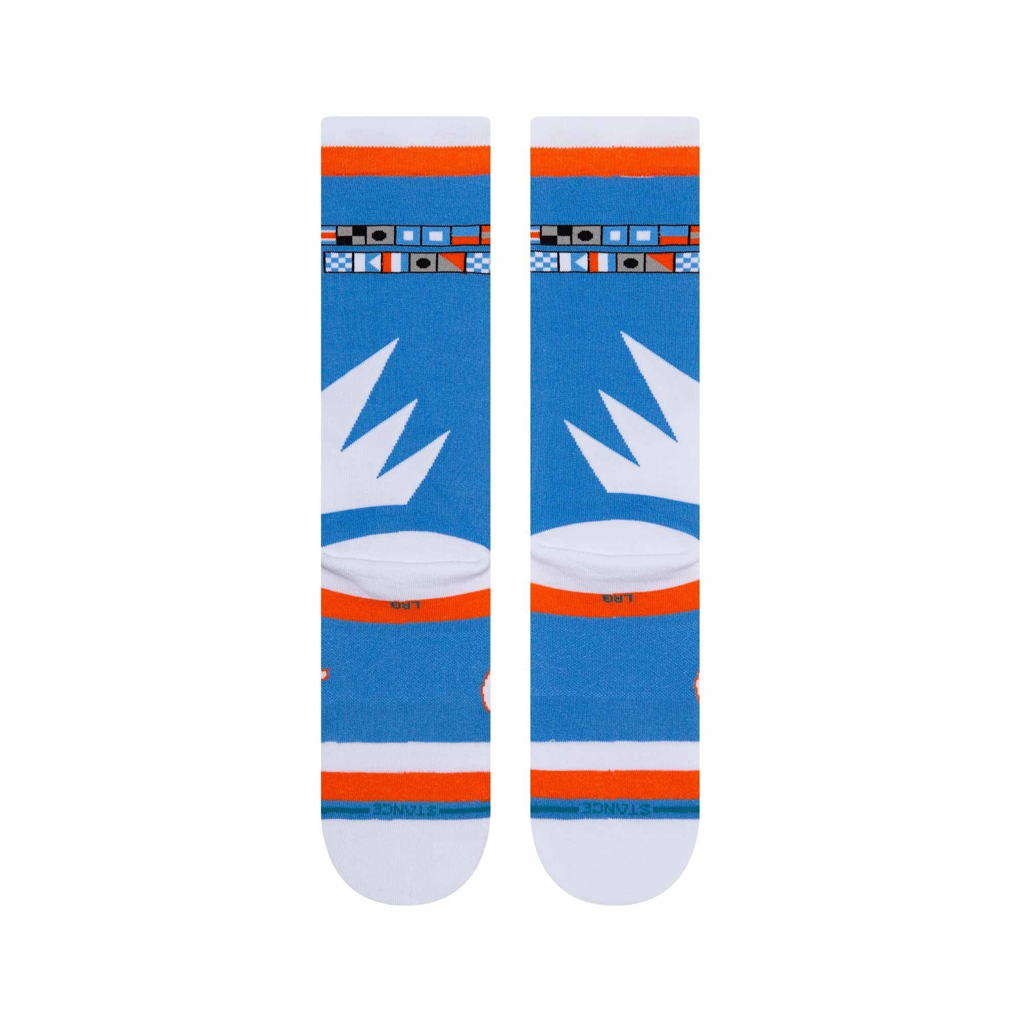 Stance Socks Large (9-12 US) Los Angeles Clippers Stance NBA 21-22 City Edition Crew Socks - Blue