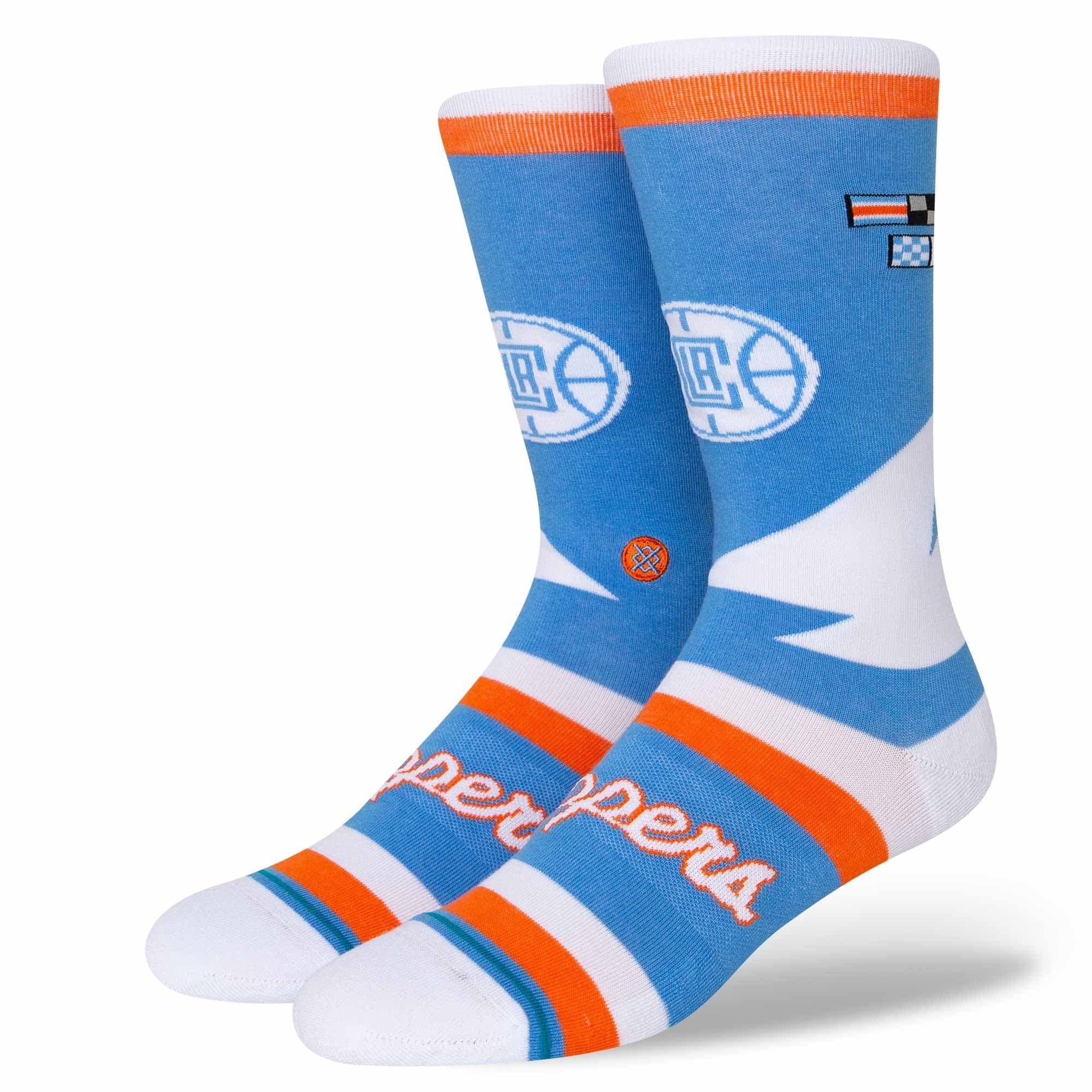 Stance Socks Large (9-12 US) Los Angeles Clippers Stance NBA 21-22 City Edition Crew Socks - Blue