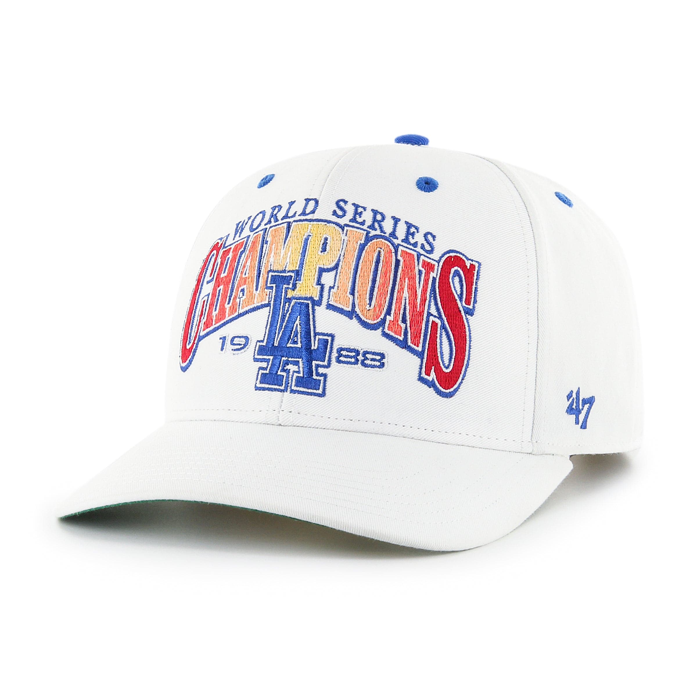 47 Brand Caps Los Angeles Dodgers '47 MLB Arch Champs MVP DP Pre-Curved Snapback Hat - White