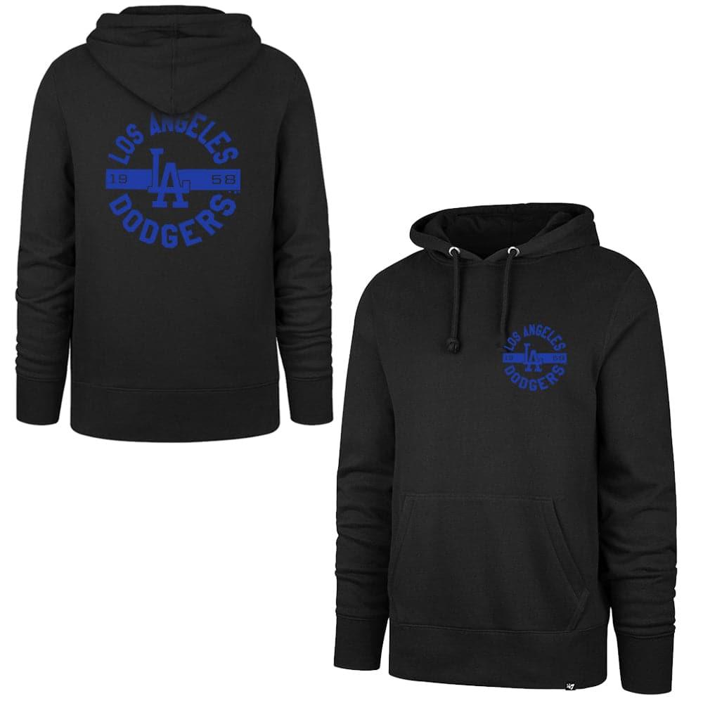 47 Brand Jumpers Los Angeles Dodgers '47 MLB Backer Headline Hoodie Jumper - Black