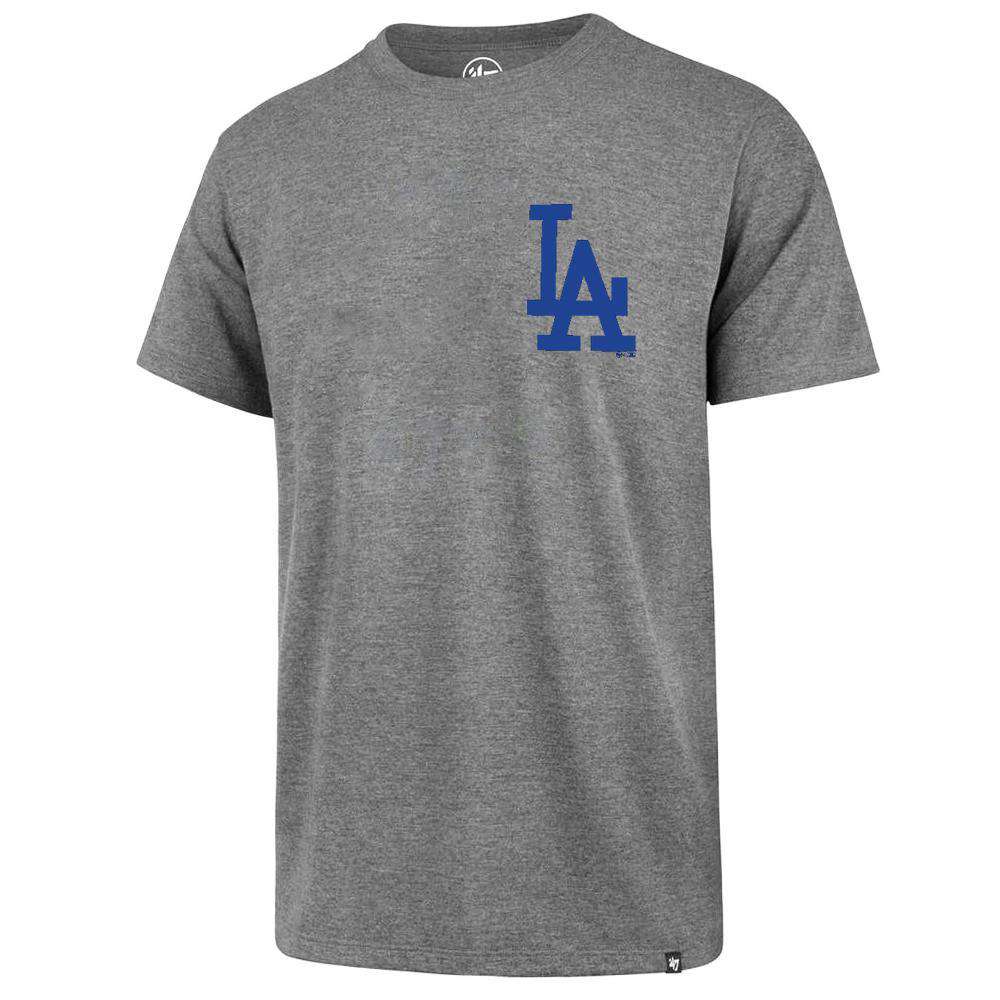 47 Brand T-Shirts Los Angeles Dodgers '47 MLB Chest Imprint Splitter T-Shirt - Grey