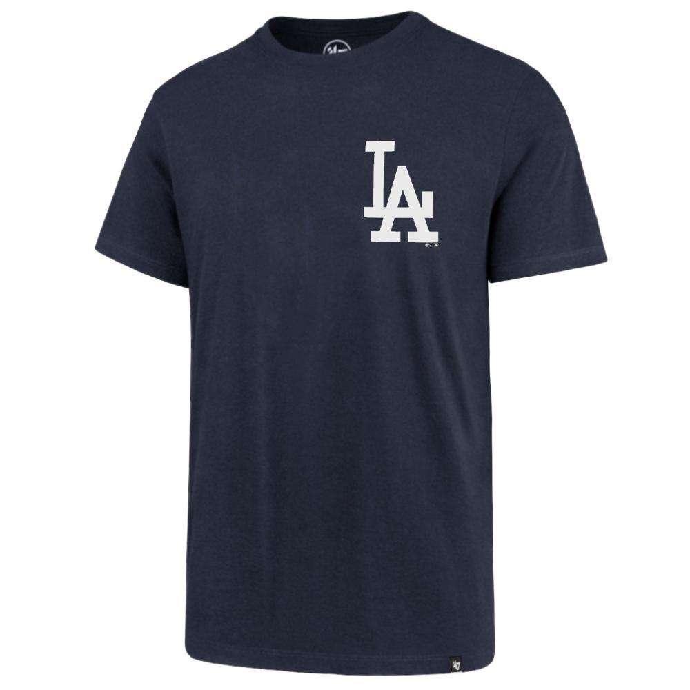 47 Brand T-Shirts Los Angeles Dodgers '47 MLB Chest Imprint Splitter T-Shirt - Navy