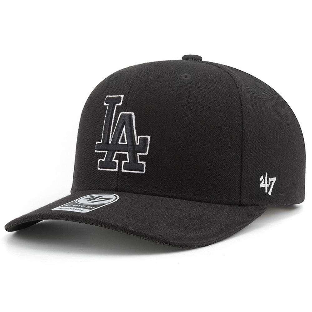 47 Brand Caps Los Angeles Dodgers '47 MLB Cold Zone MVP DP Pre-Curved Snapback Hat - Black