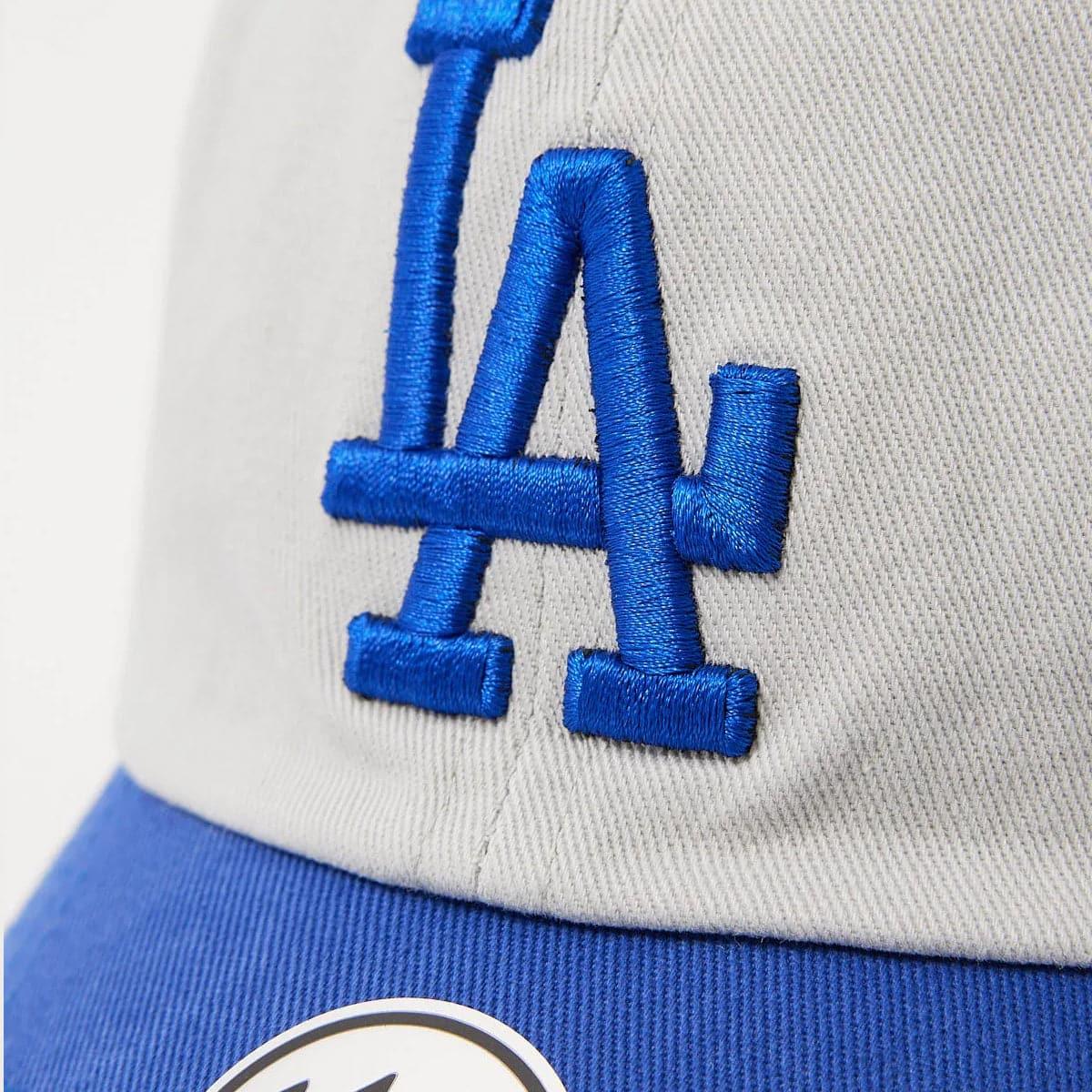 47 Brand Caps Los Angeles Dodgers '47 MLB Team 2-Tone Clean Up Strapback Hat - Grey