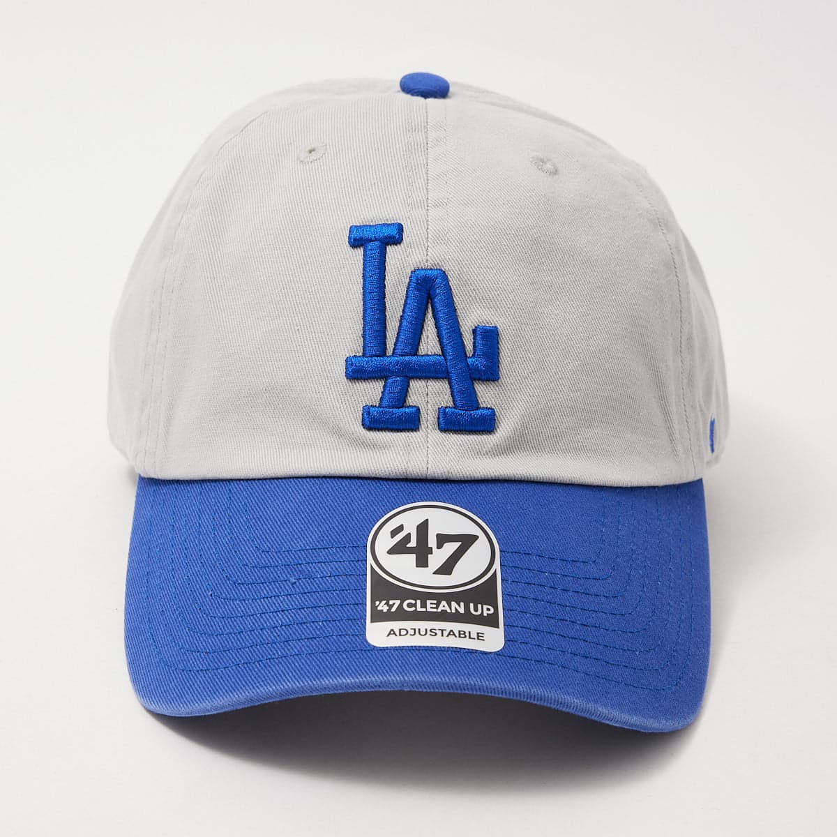 47 Brand Caps Los Angeles Dodgers '47 MLB Team 2-Tone Clean Up Strapback Hat - Grey
